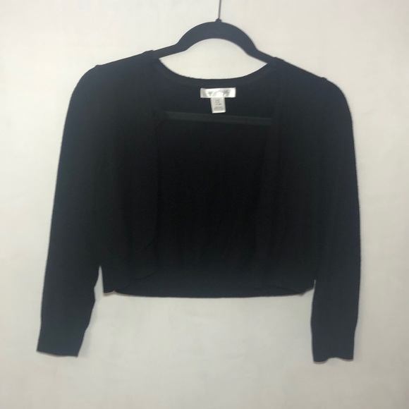 Motherhood Maternity Sweaters - Motherhood maternity black cropped cardigan